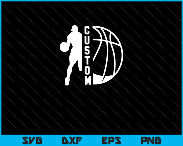 Equipo personalizado de baloncesto Svg cortando archivos imprimibles