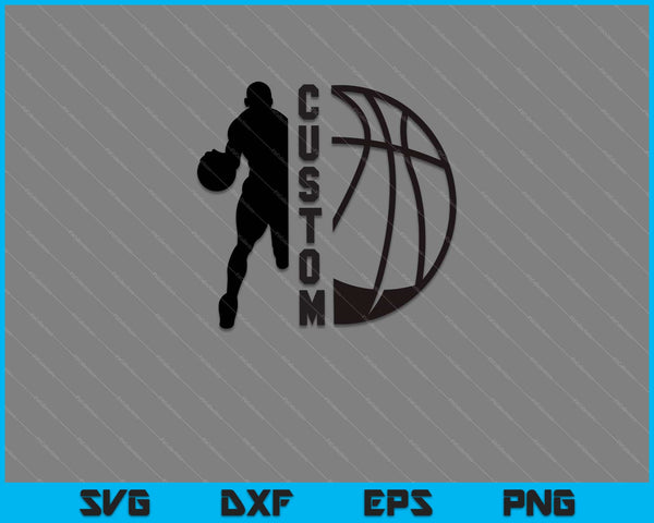 Basketball custom SVG cut file
