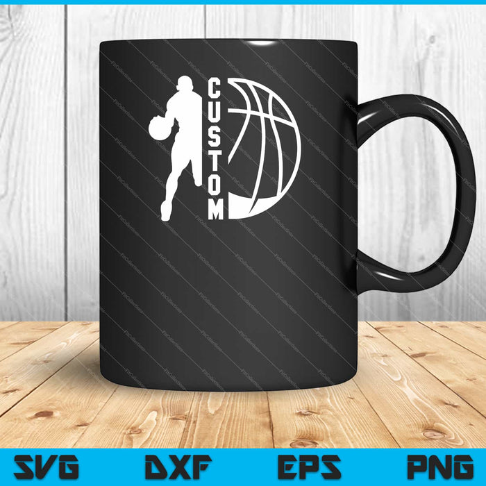 Equipo personalizado de baloncesto Svg cortando archivos imprimibles