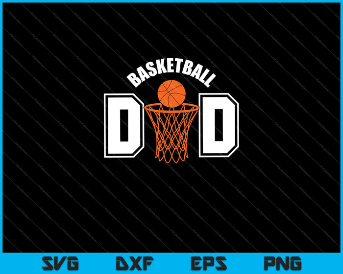 Divertido baloncesto DAD Squad SVG PNG cortando archivos imprimibles