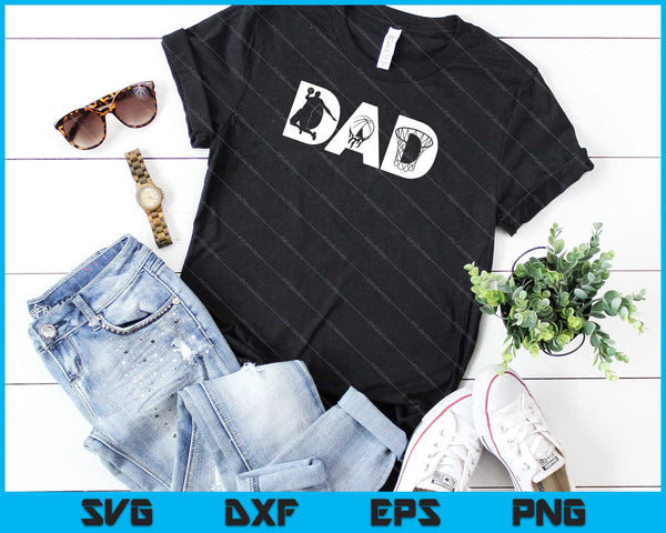 Basketbal DAD SVG PNG snijden afdrukbare bestanden - on a t-shirt