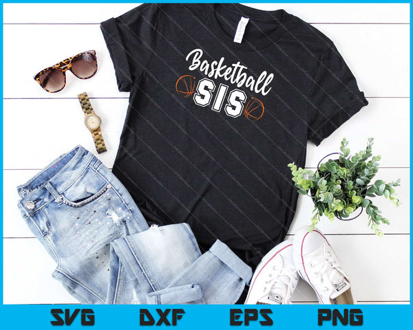 Baloncesto Sis Svg cortando archivos imprimibles - on a t-shirt