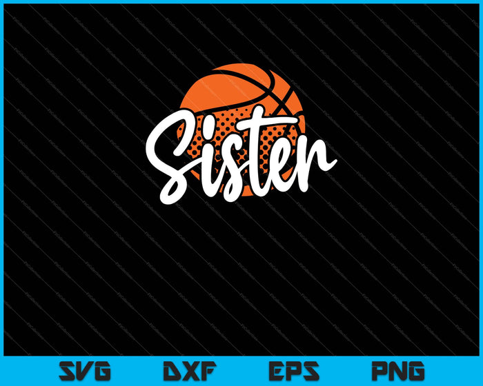 Baloncesto Hermana Svg Cortando Archivos Imprimibles