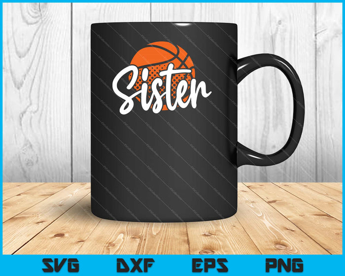 Baloncesto Hermana Svg Cortando Archivos Imprimibles