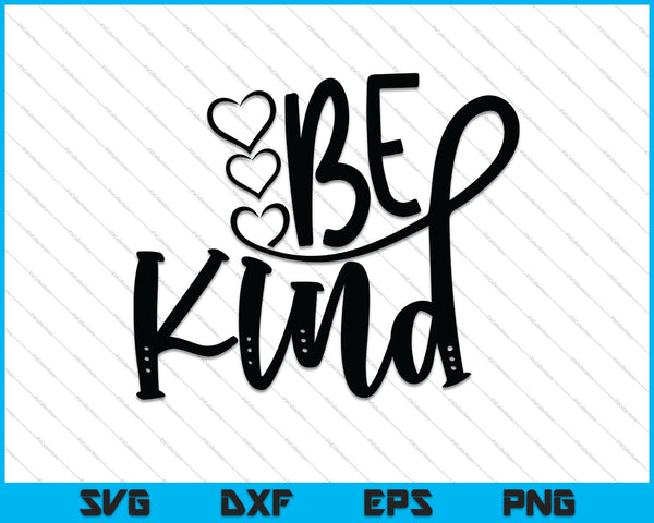 Bee Kind Bumblebee Hand Lettered SVG PNG Cutting Printable Files