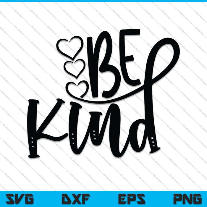 Bee Kind Bumblebee Hand Lettered SVG PNG Cutting Printable Files
