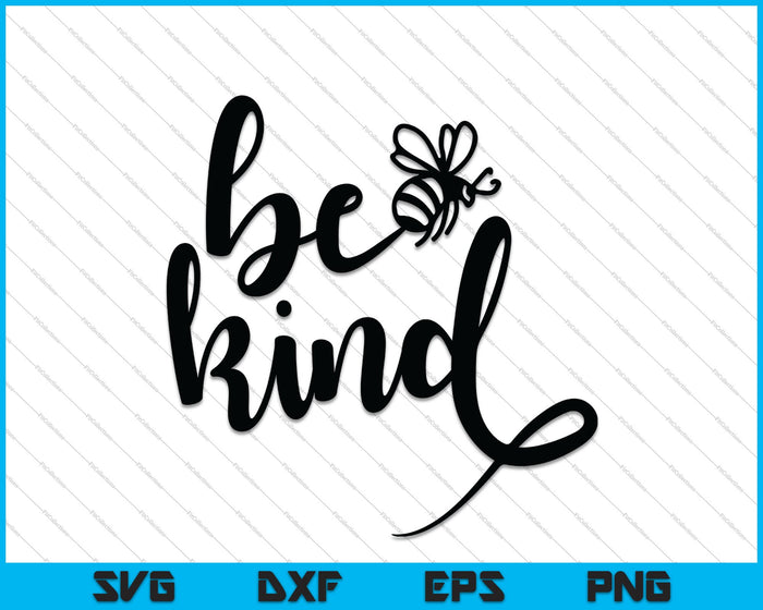Wees Bee Kind SVG-bestand of DXF-bestand Maak een sticker of T-shirt ontwerp