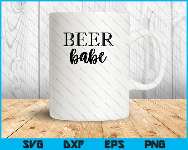 Beer Babe SVG PNG Cortar archivos imprimibles