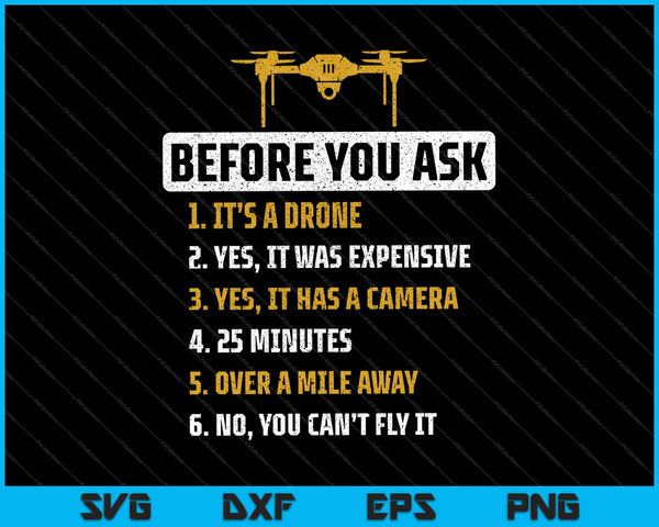 Voordat je het Drone Pilot SVG PNG vraagt, afdrukbare bestanden snijden
