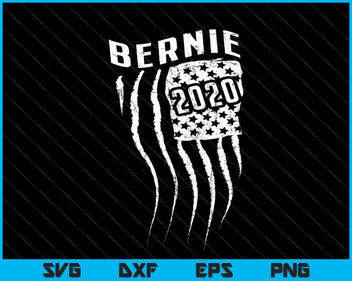 Bernie 2020 Bandera Svg Cortando Archivos Imprimibles