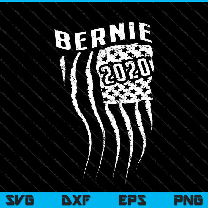 Bernie 2020 Bandera Svg Cortando Archivos Imprimibles