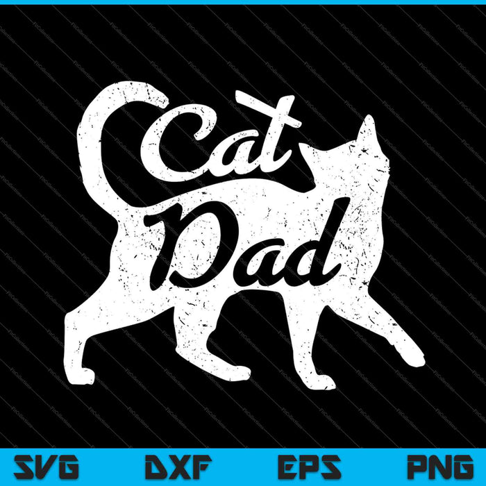 Mejor Gato Papá Día del Padre SVG PNG Cortar archivos imprimibles