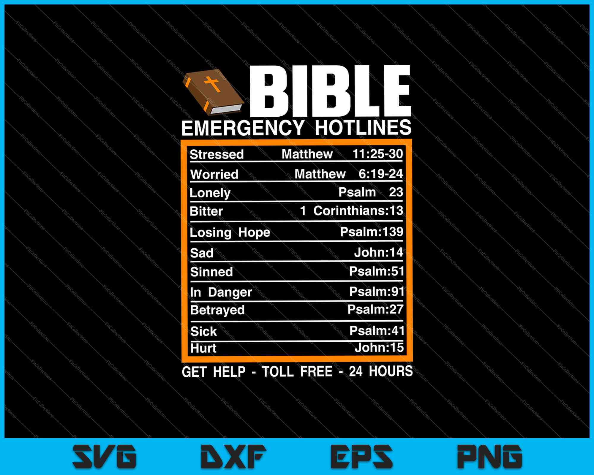 Bible Emergency Numbers Funny Christian Bible & Jesus SVG PNG Files – creativeusarts bible-emergency-numbers-funny-christian-bible-jesus-svg-png-files-creativeusarts