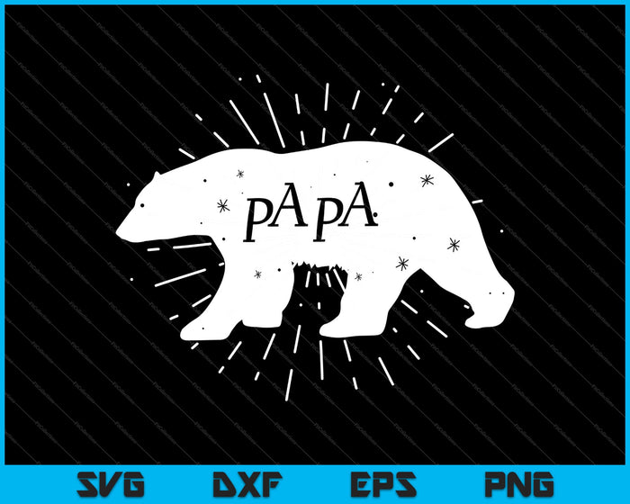 Big Papa Bear knuffel SVG PNG snijden afdrukbare bestanden