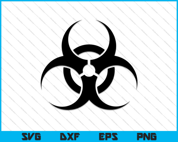 Bio Hazard Sign Symbol Mylar Airbrush SVG PNG Cutting Printable Files