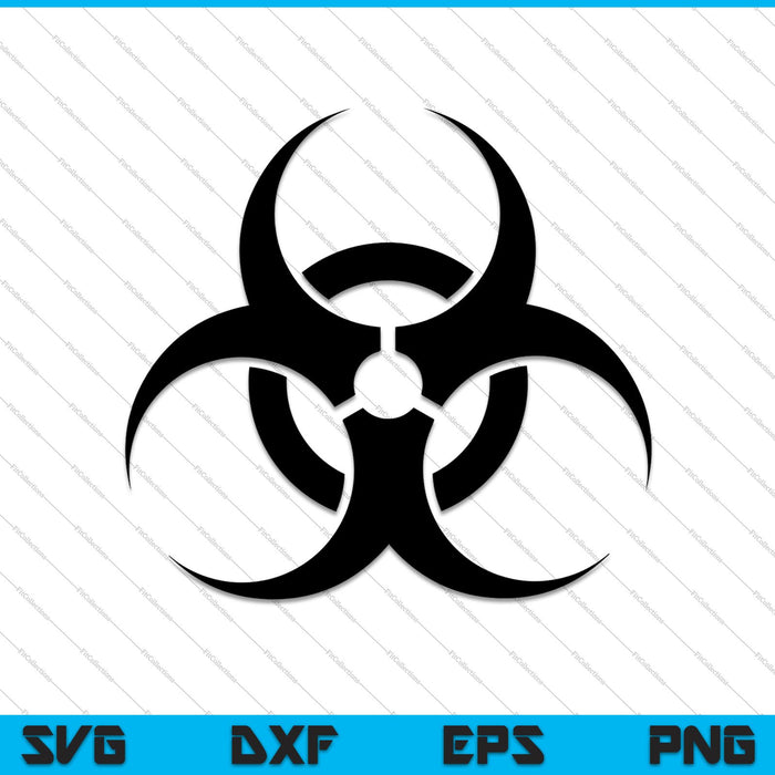 Bio Hazard Sign Symbol Mylar Airbrush SVG PNG Cutting Printable Files