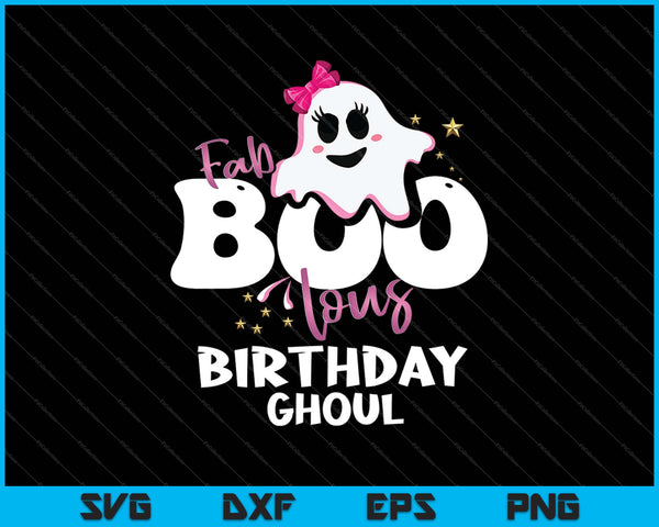 Cumpleaños Ghoul Halloween Chicas SVG PNG Cortar archivos imprimibles