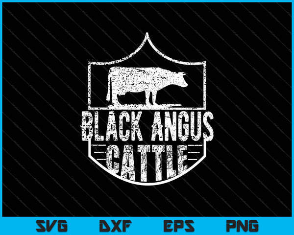 Ganado Angus Negro SVG PNG Cortar archivos imprimibles