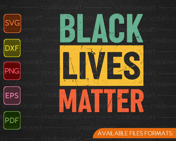 Zwarte geschiedenis maand geschenken Black Pride Black Lives Matter SVG PNG snijden afdrukbare bestanden 