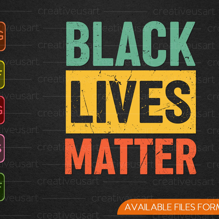 Regalos del Mes de la Historia Negra Orgullo Negro Las Vidas Negras Importan SVG PNG Cortando Archivos Imprimibles 