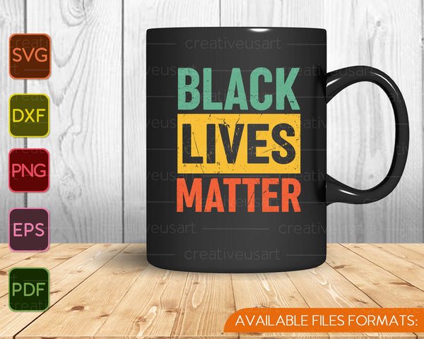 Zwarte geschiedenis maand geschenken Black Pride Black Lives Matter SVG PNG snijden afdrukbare bestanden 