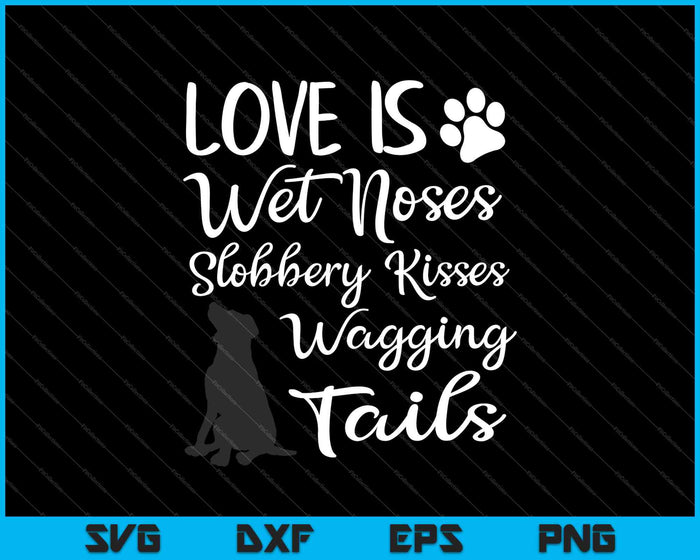 Labrador Retriever negro ama a mi perro diciendo citas SVG PNG cortando archivos imprimibles