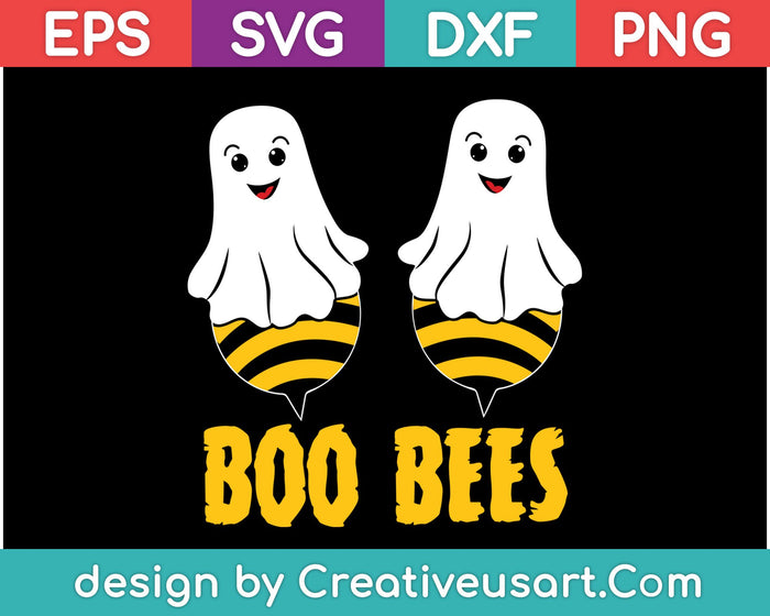 Boo Bees Couples Halloween Costume SVG PNG Cutting Printable Files