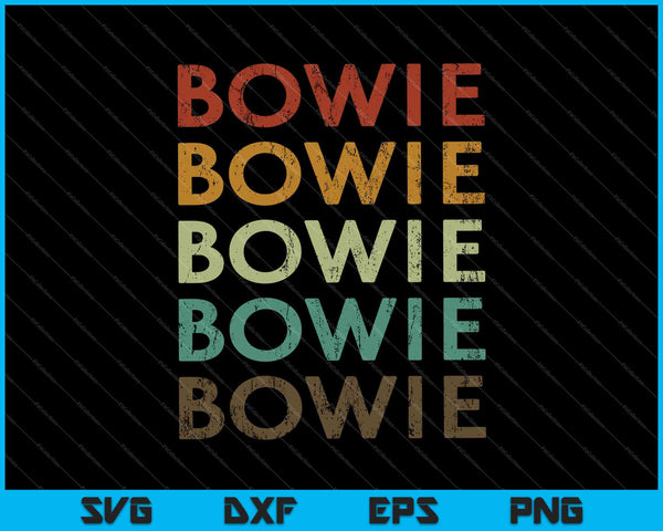 Bowie, Maryland Retro Vintage SVG PNG Cortar archivos imprimibles
