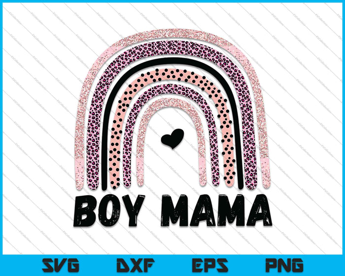 Boy Mama SVG PNG cortando archivos imprimibles