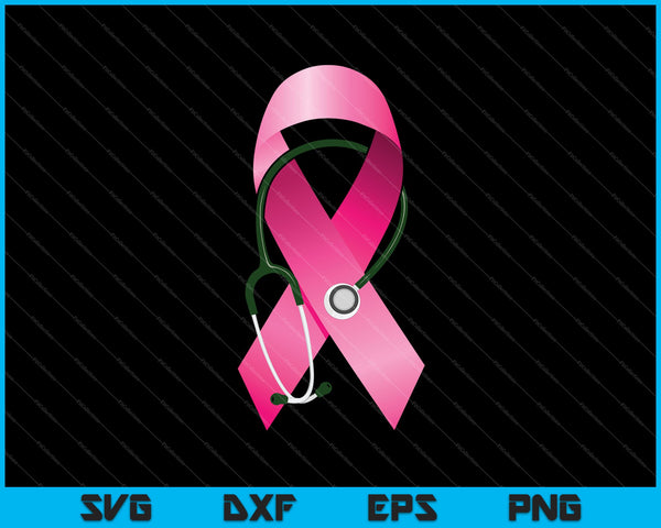Concientización sobre el cáncer de mama para mamá enfermera doctor lindo SVG PNG cortando archivos imprimibles