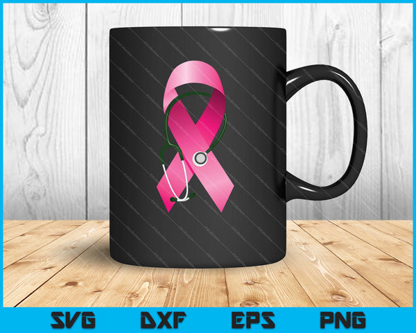 Concientización sobre el cáncer de mama para mamá enfermera doctor lindo SVG PNG cortando archivos imprimibles