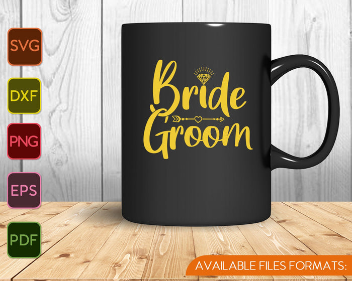 Bride Groom SVG PNG Cutting Printable Files
