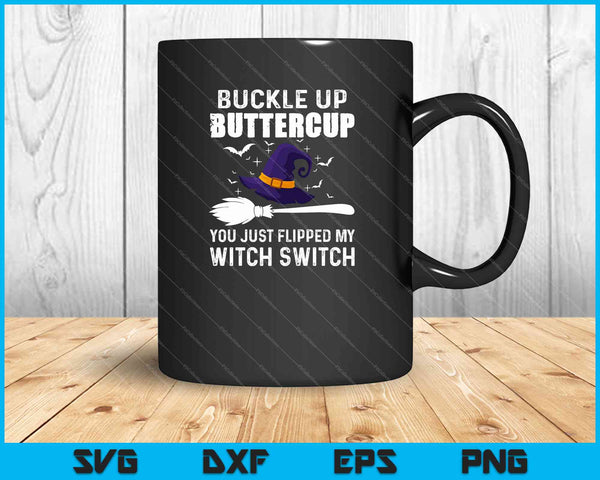 Abróchate el cinturón Buttercup Witch Switch SVG PNG cortando archivos imprimibles