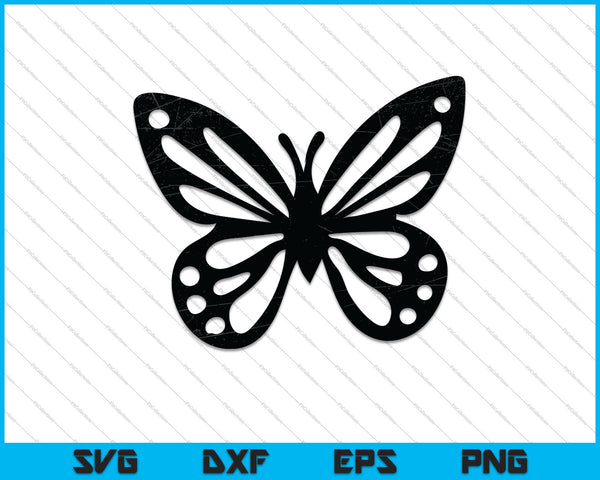 Pink and Black Butterfly SVG PNG Cutting Printable Files