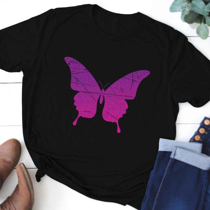Archivos imprimibles de corte de mariposa rosa 