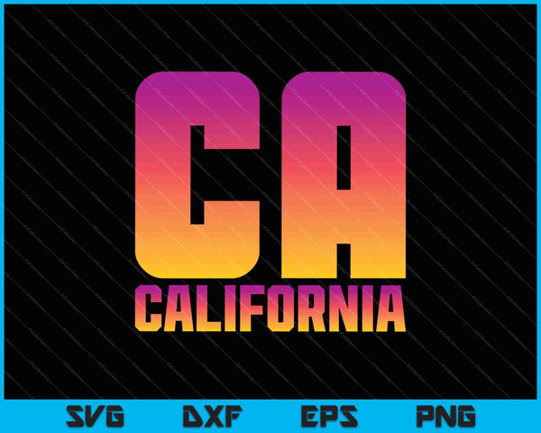 CA Californië SVG PNG snijden afdrukbare bestanden