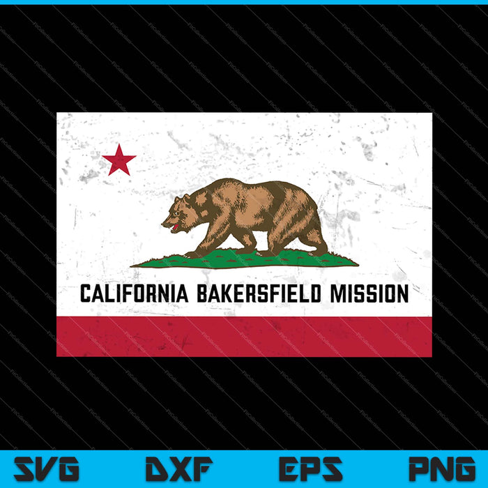 California Bakersfield Mission SVG PNG Cutting Printable Files