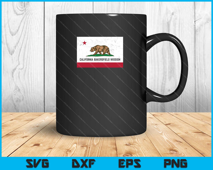 California Bakersfield Mission SVG PNG Cortar archivos imprimibles