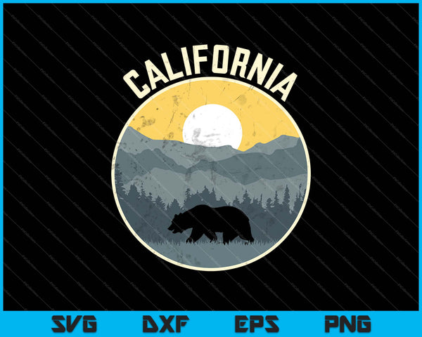 California Bear SVG PNG Cutting Printable Files