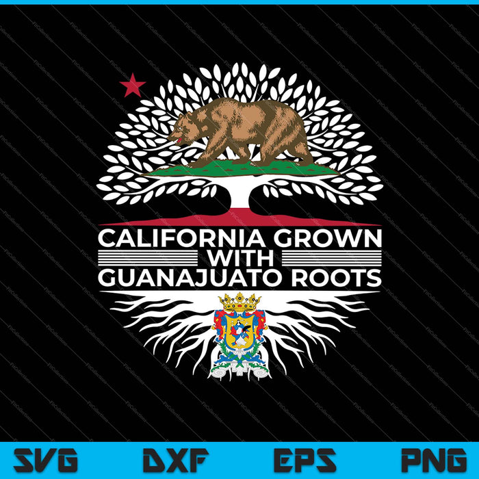 California cultivada con raíces de Guanajuato SVG PNG cortando archivos imprimibles