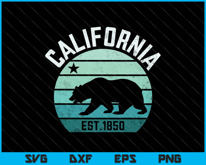 Californië Republiek SVG PNG snijden afdrukbare bestanden