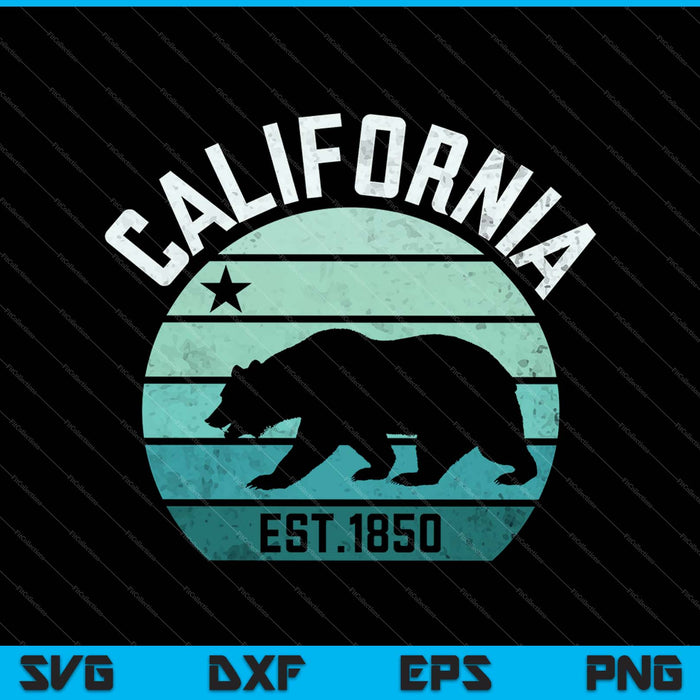 Californië Republiek SVG PNG snijden afdrukbare bestanden