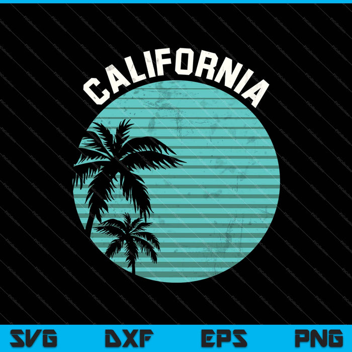 República de California Palma Turquesa SVG PNG Cortando Archivos Imprimibles