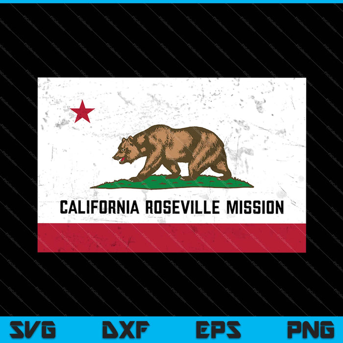 California Roseville Mission SVG PNG Cutting Printable Files