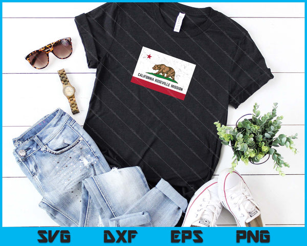 California Roseville Mission SVG PNG Cortar archivos imprimibles - on a t-shirt
