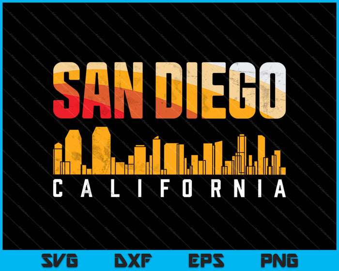 California San Diego SVG PNG cortando archivos imprimibles