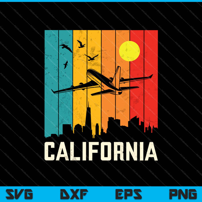 California Skyline SVG PNG Cutting Printable Files