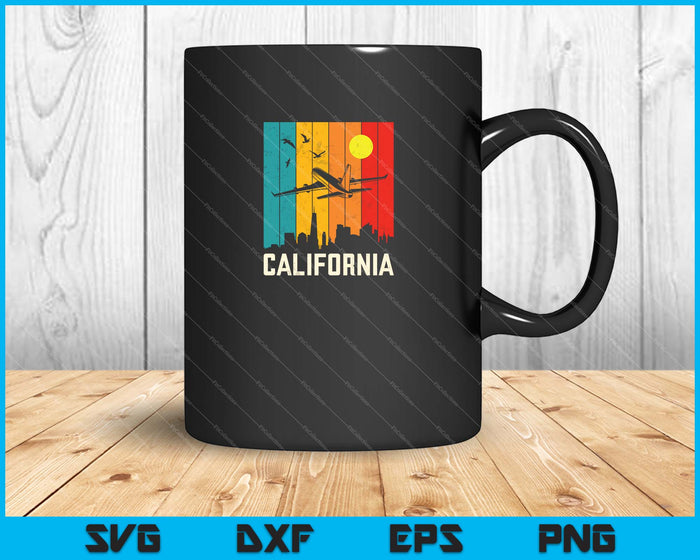 Californië Skyline SVG PNG snijden afdrukbare bestanden