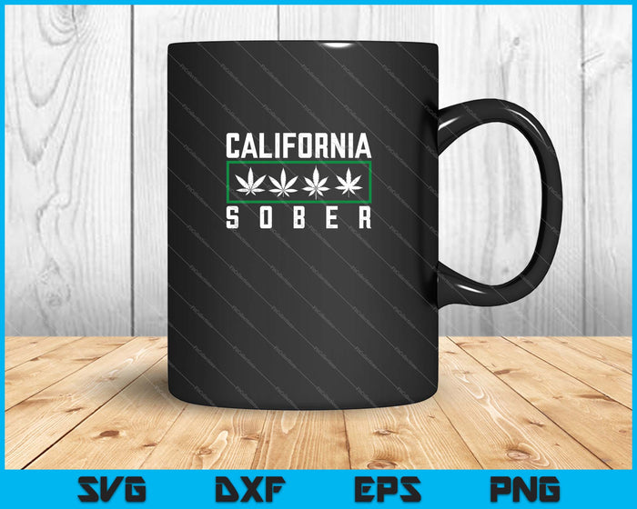 California Sober SVG PNG Cutting Printable Files