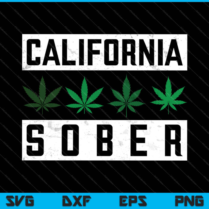 California Sober SVG PNG Cutting Printable Files